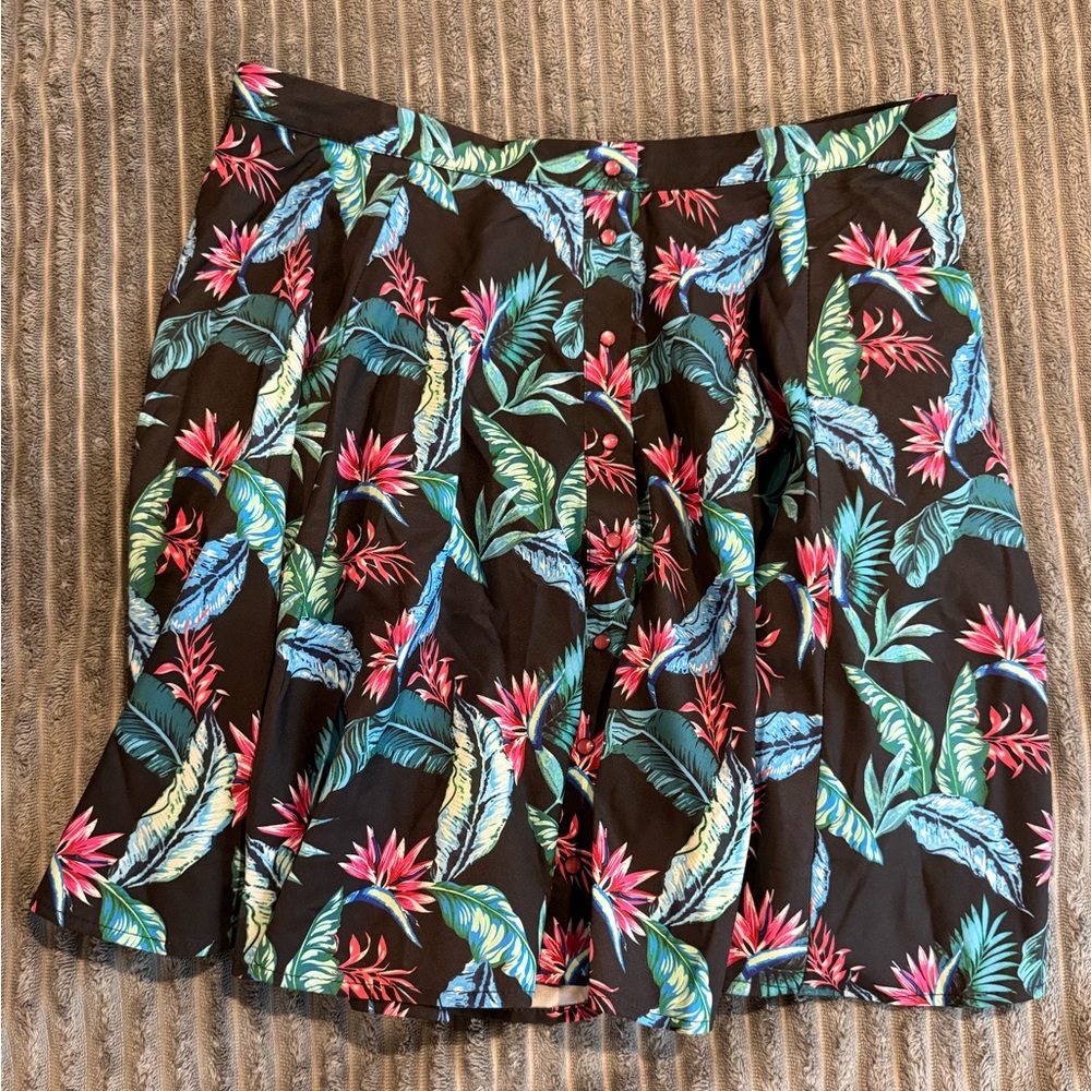 DIXXON Floral Print Mini Skirt